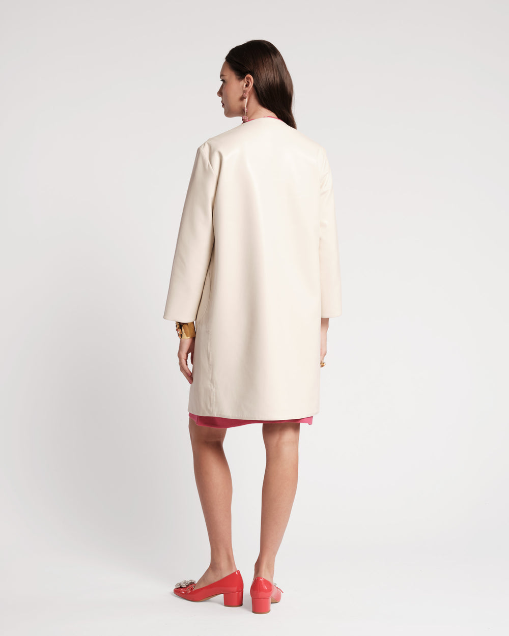Mod Jacket - Faux Leather Oyster Coats & Jackets Frances Valentine