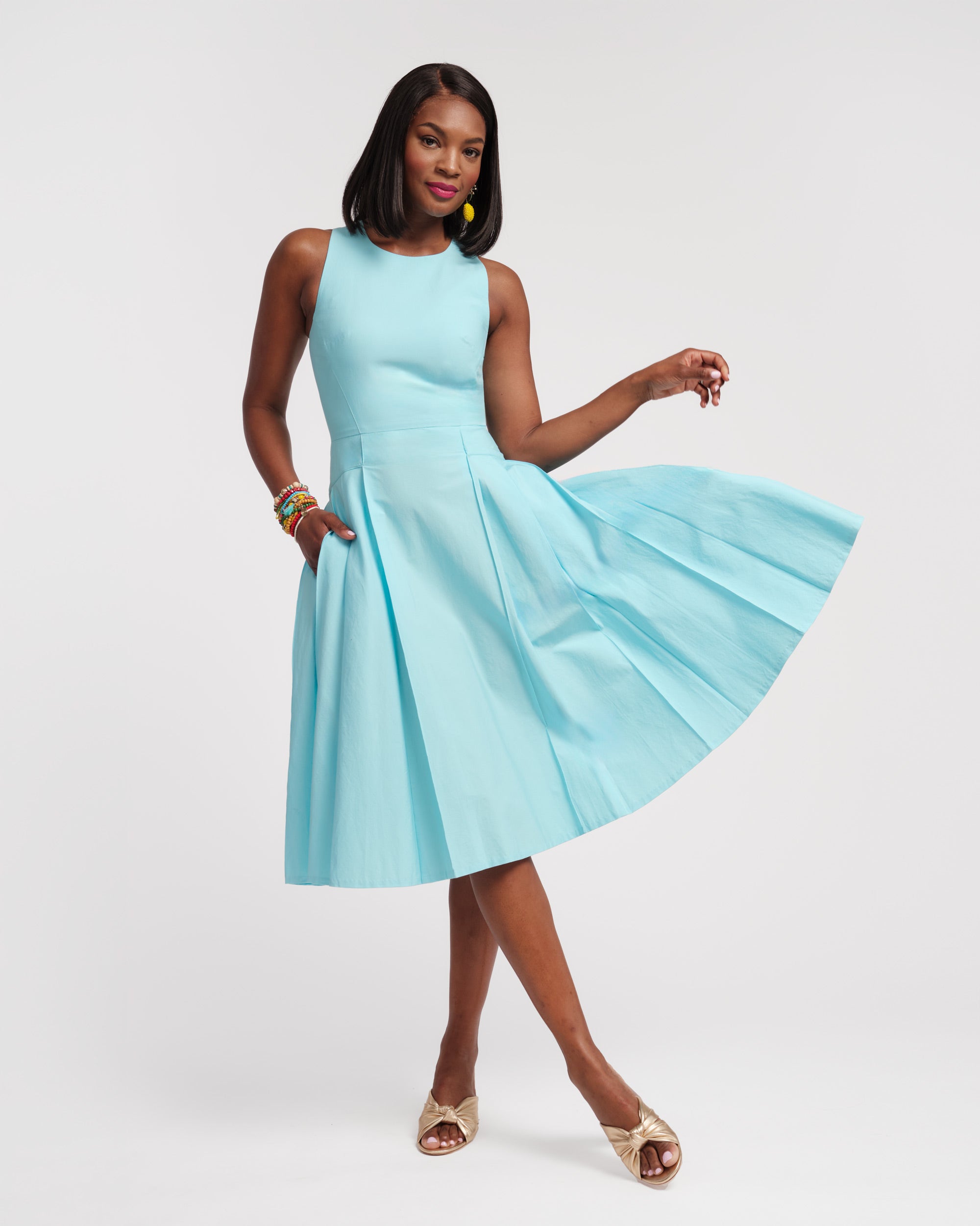 ワンピース VALLO DE NEAR Adeline Dress Sky Blue Designer fashion, Seoul-fully created | W Concept