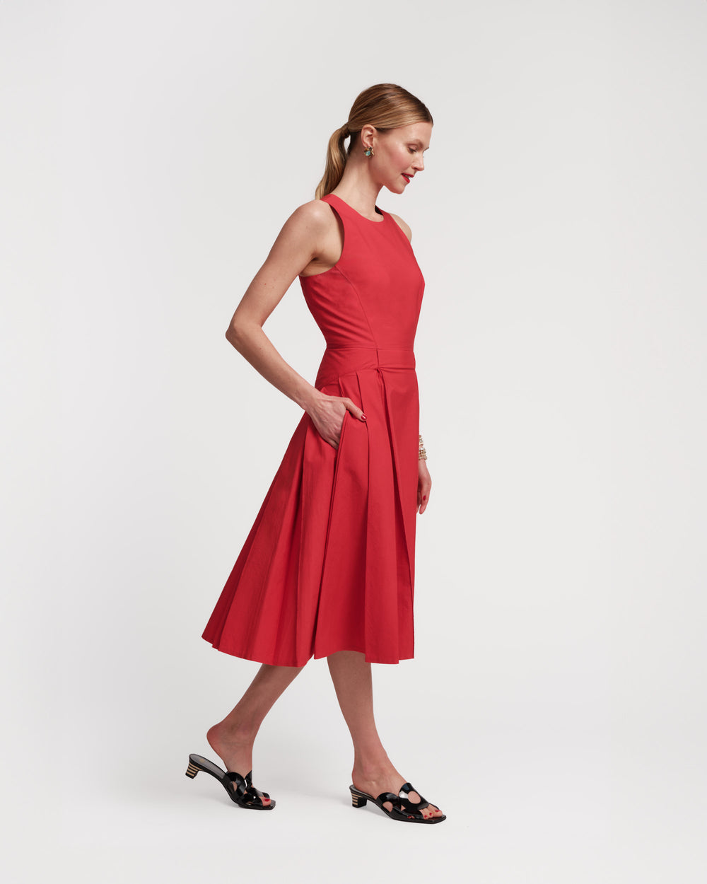 Monique Dress - Red - Frances Valentine