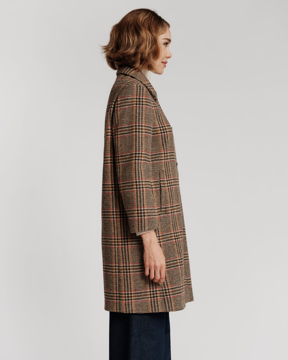 Wool Barn Jacket - Plaid Frances Valentine