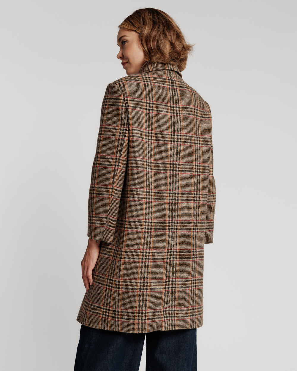 Wool Barn Jacket - Plaid Frances Valentine