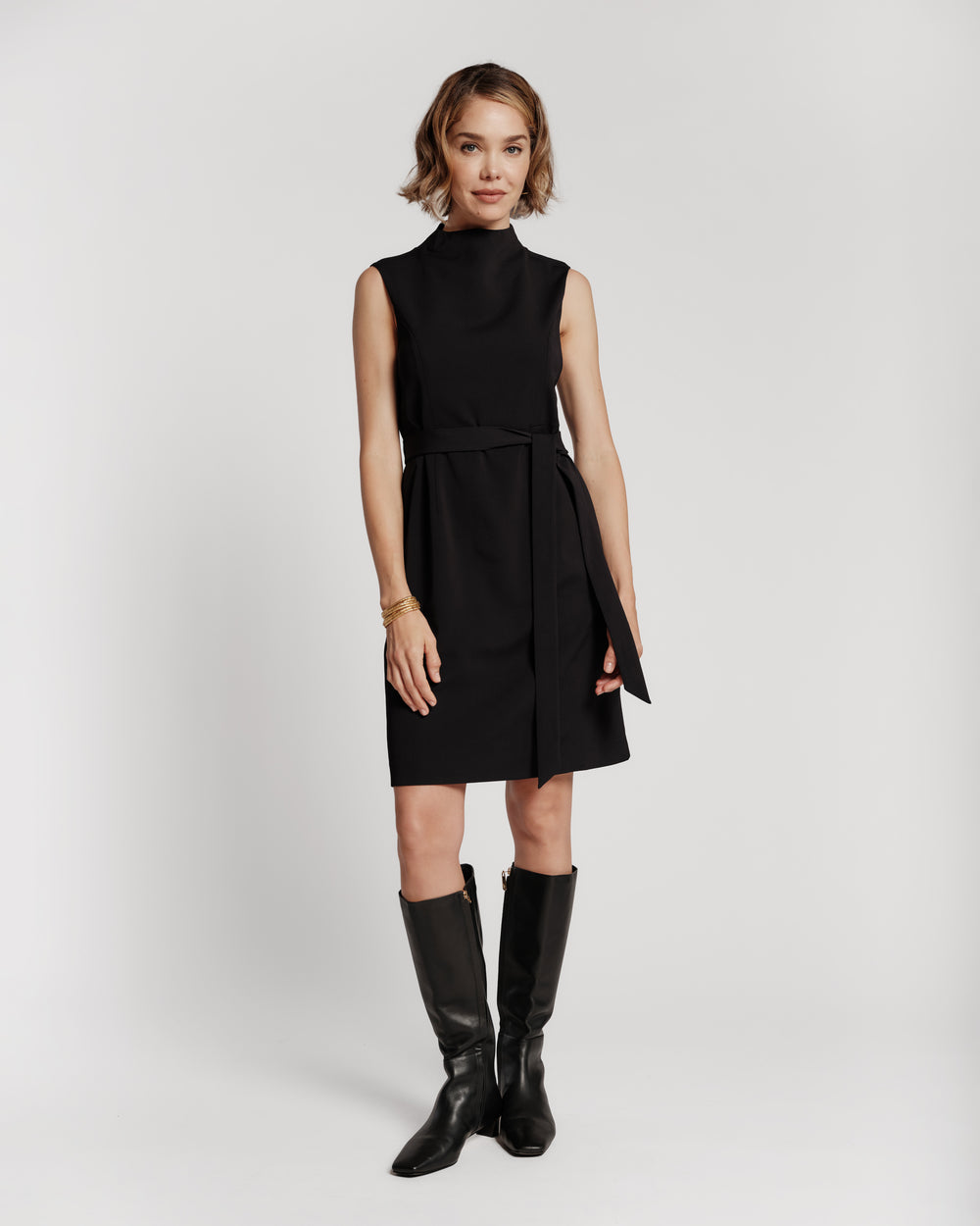 Mini Crepe Dress - Black Frances Valentine
