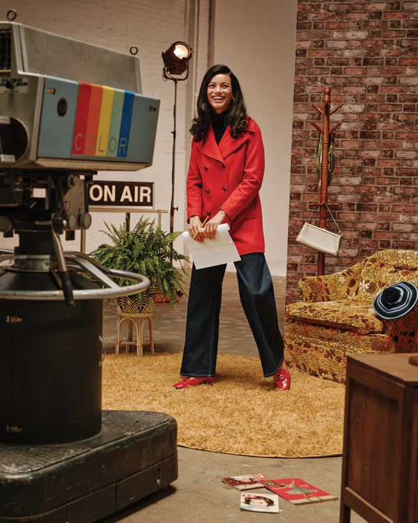 Wool Peacoat - Red Frances Valentine