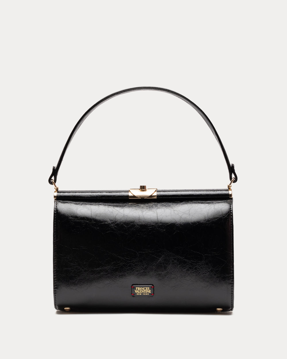 MTM Frame Bag - Crinkled Leather Black Frances Valentine