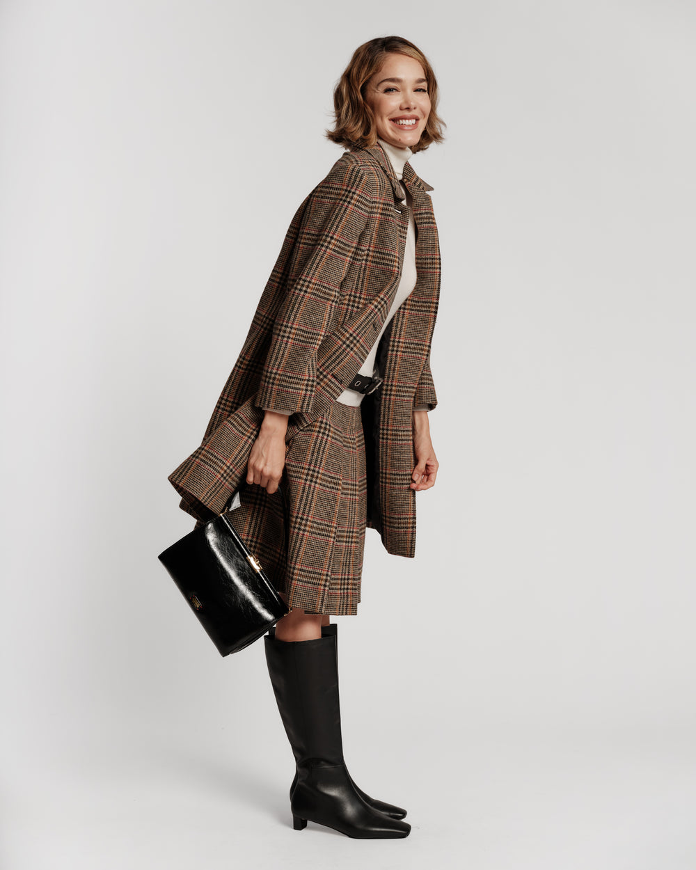 Wool Barn Jacket - Plaid Frances Valentine
