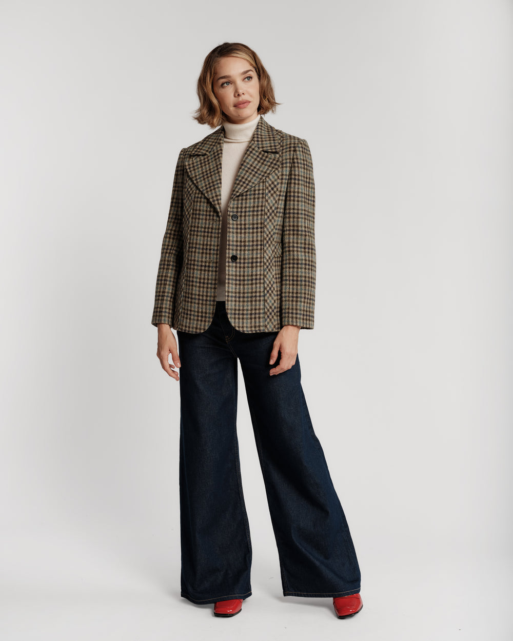 Bobby Wool Blazer - Plaid Frances Valentine