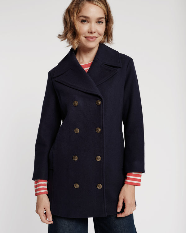 Wool Peacoat - Navy
