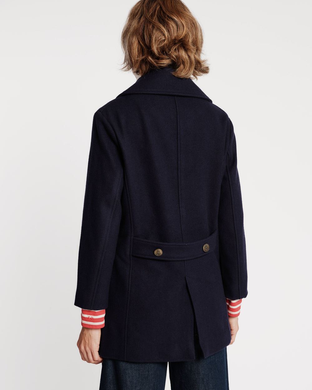 Wool Peacoat - Navy