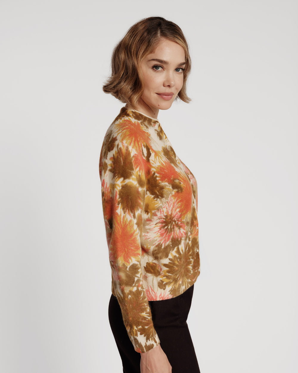 Darling Cardigan - Dahlia Print