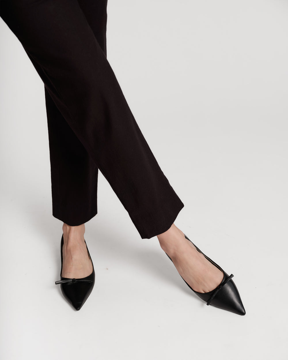 MTM Flat - Nappa Leather Black Frances Valentine