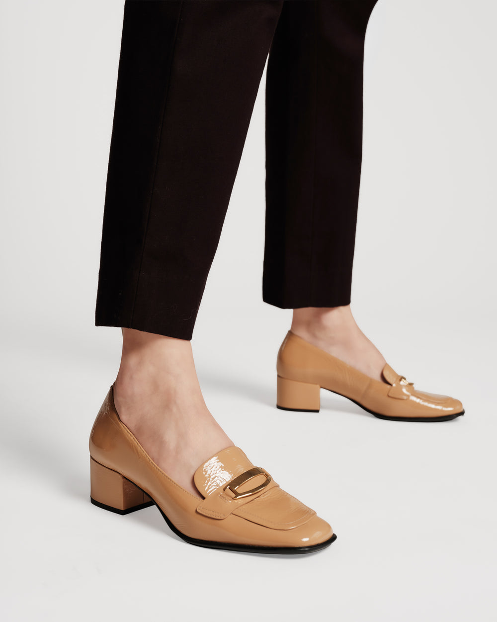 MTM Loafer - Crinkled Leather Black Frances Valentine