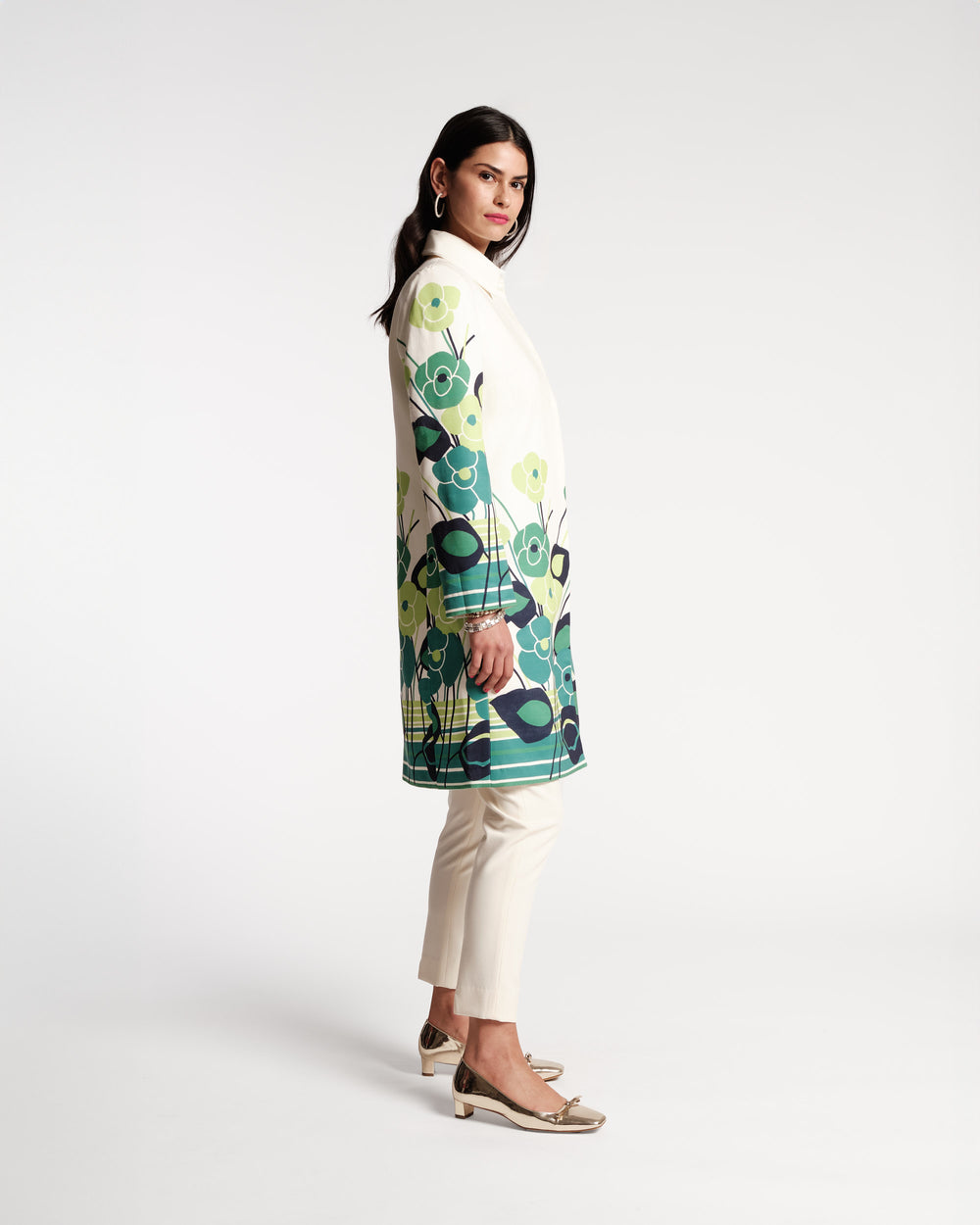 Balmacaan Coat - Grass is Greener - Frances Valentine
