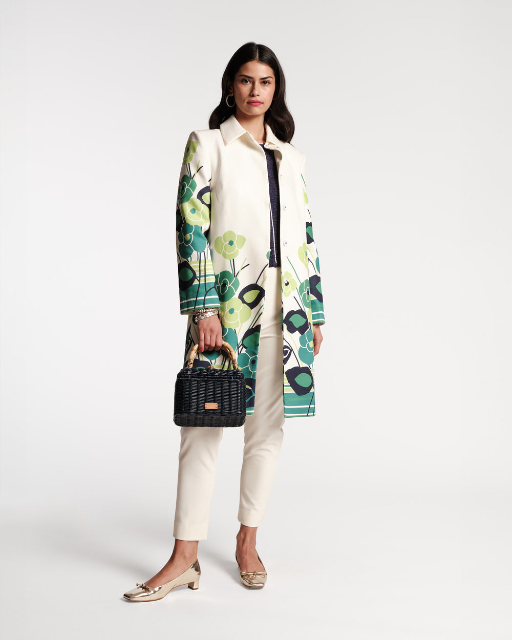 Balmacaan Coat - Grass is Greener - Frances Valentine