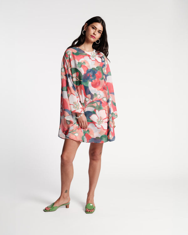 Bree Chiffon Mini Dress - Dreamy Daisies - Frances Valentine