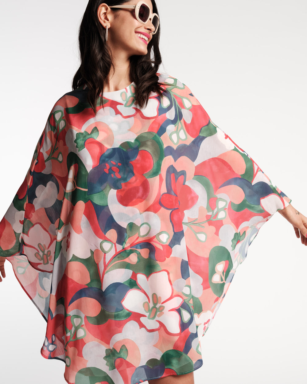 Bree Chiffon Mini Dress - Dreamy Daisies - Frances Valentine