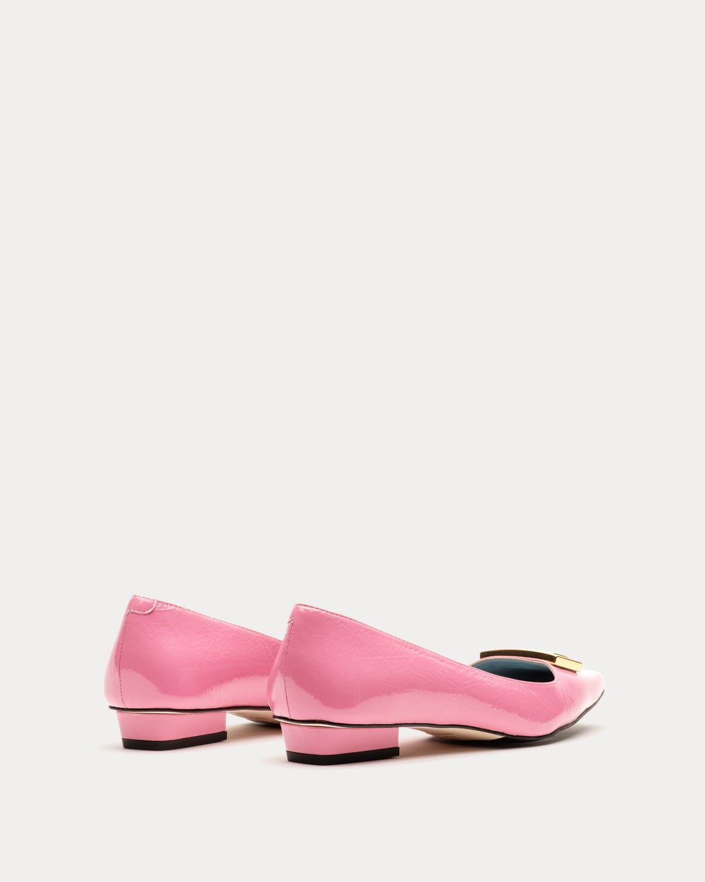 Midge Flat Crinkled Leather - Frances Valentine