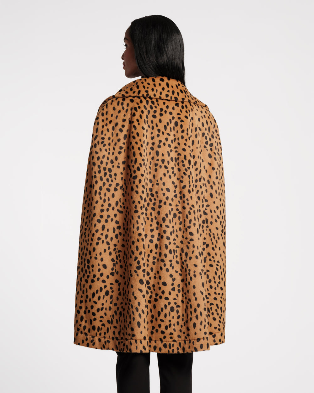 Preston Cape - Cheetah Faux Fur Brown - Frances Valentine
