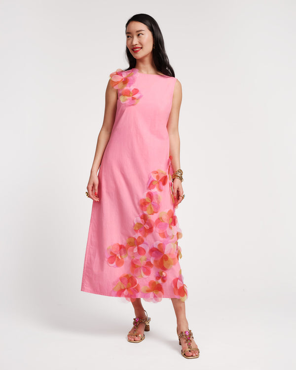 Origami Dress - Pink/Multi - Frances Valentine