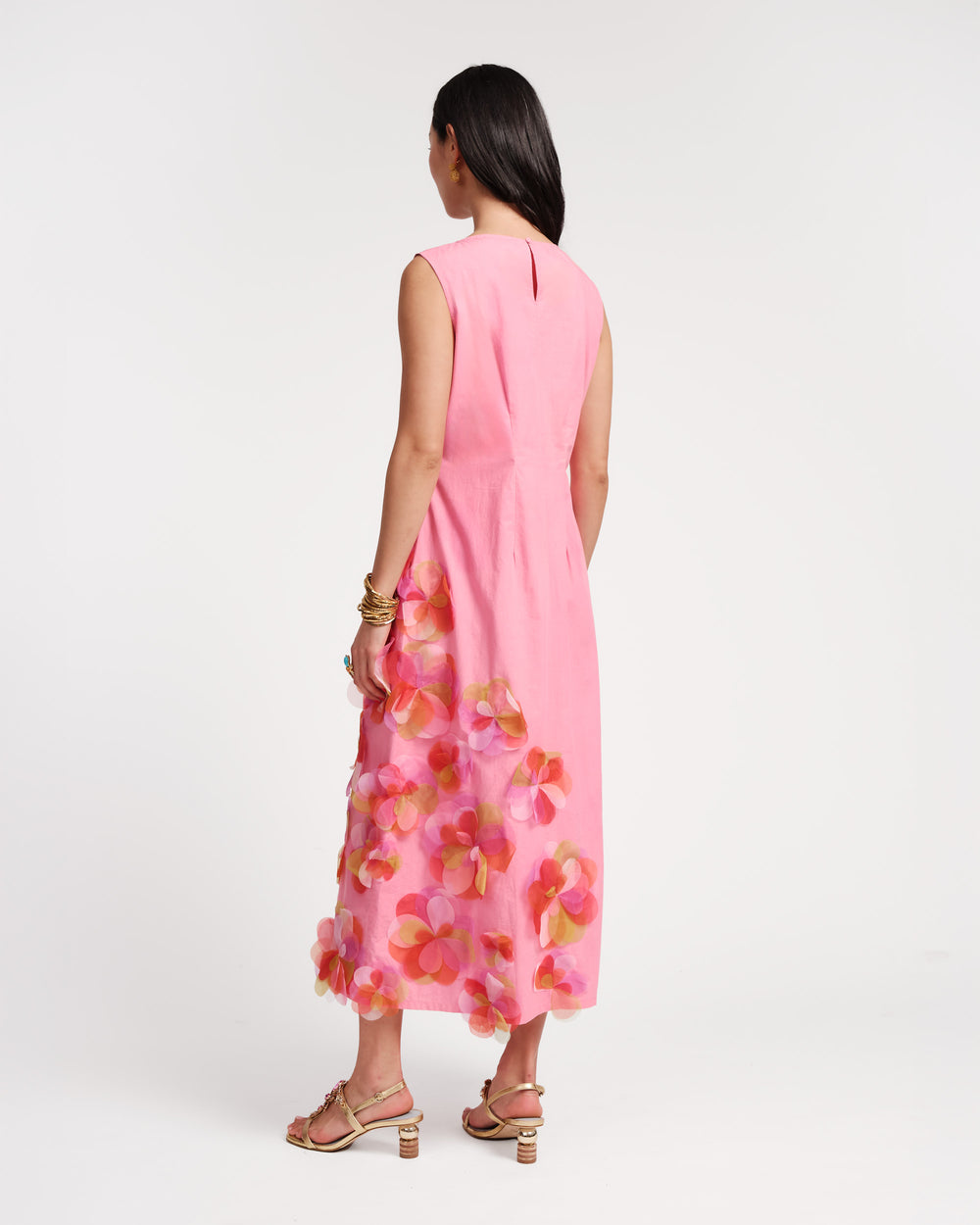 Origami Dress - Pink/Multi - Frances Valentine