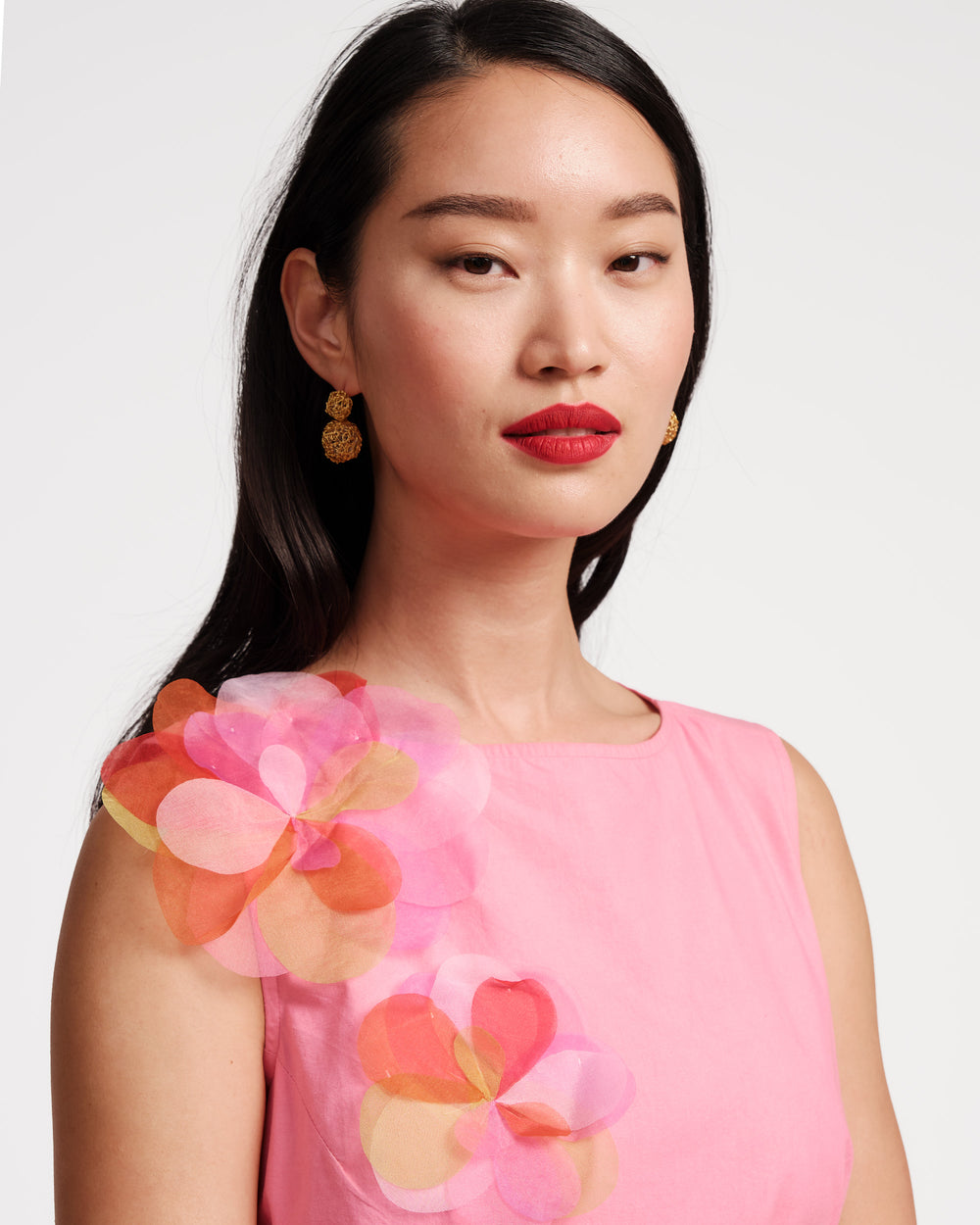 Origami Dress - Pink/Multi - Frances Valentine