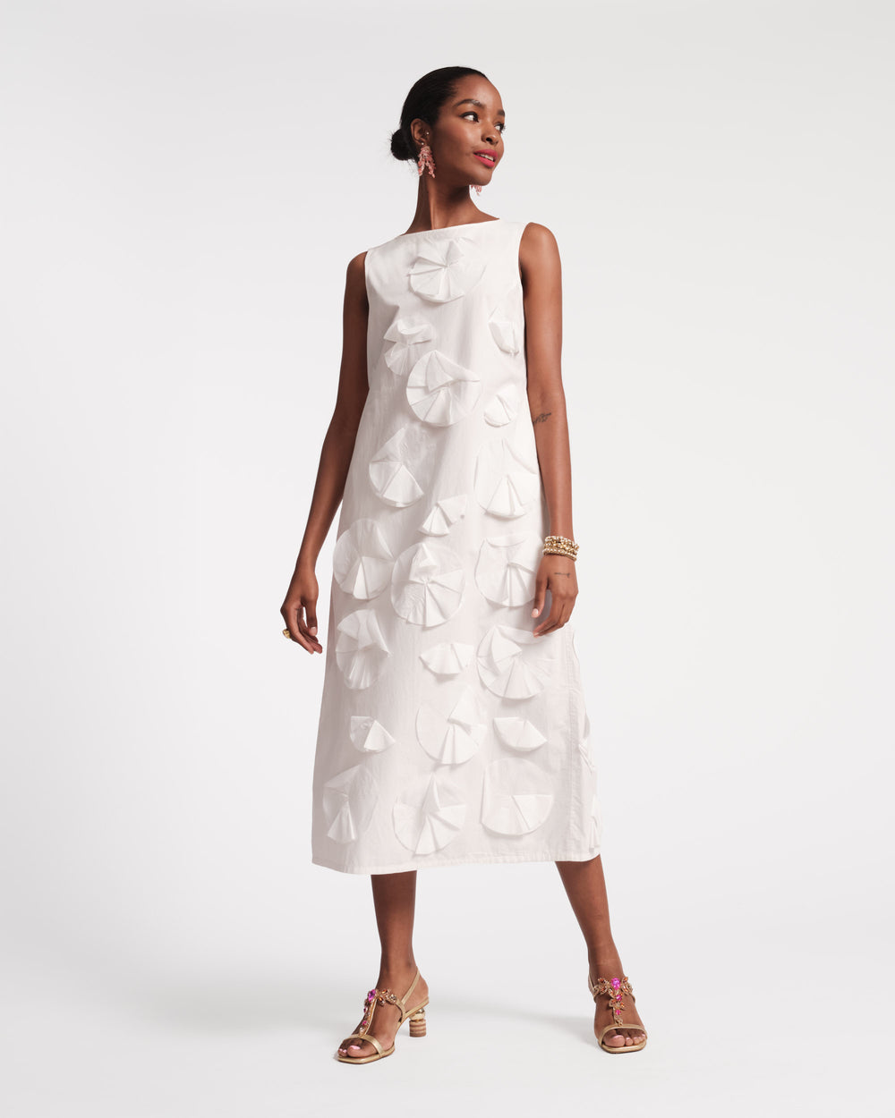 Origami Dress - White - Frances Valentine