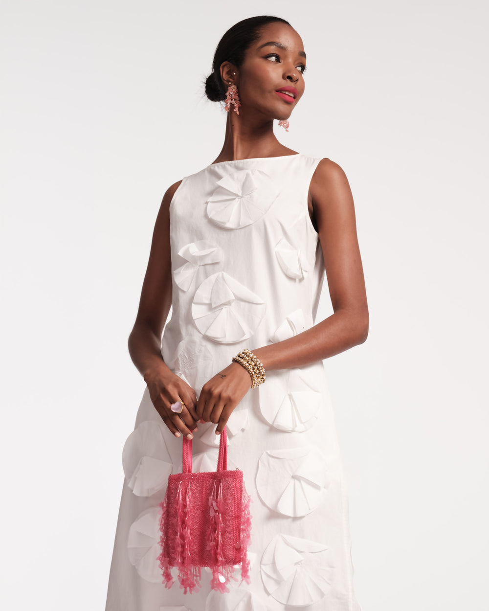 Gatsby Mini Tote Bag - Pink - Frances Valentine
