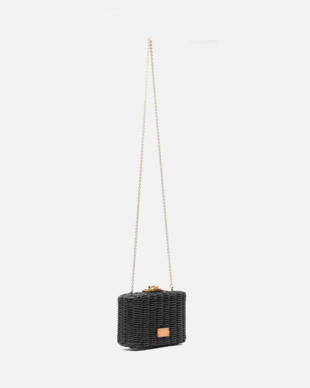 Paige Wicker Clutch - Black - Frances Valentine