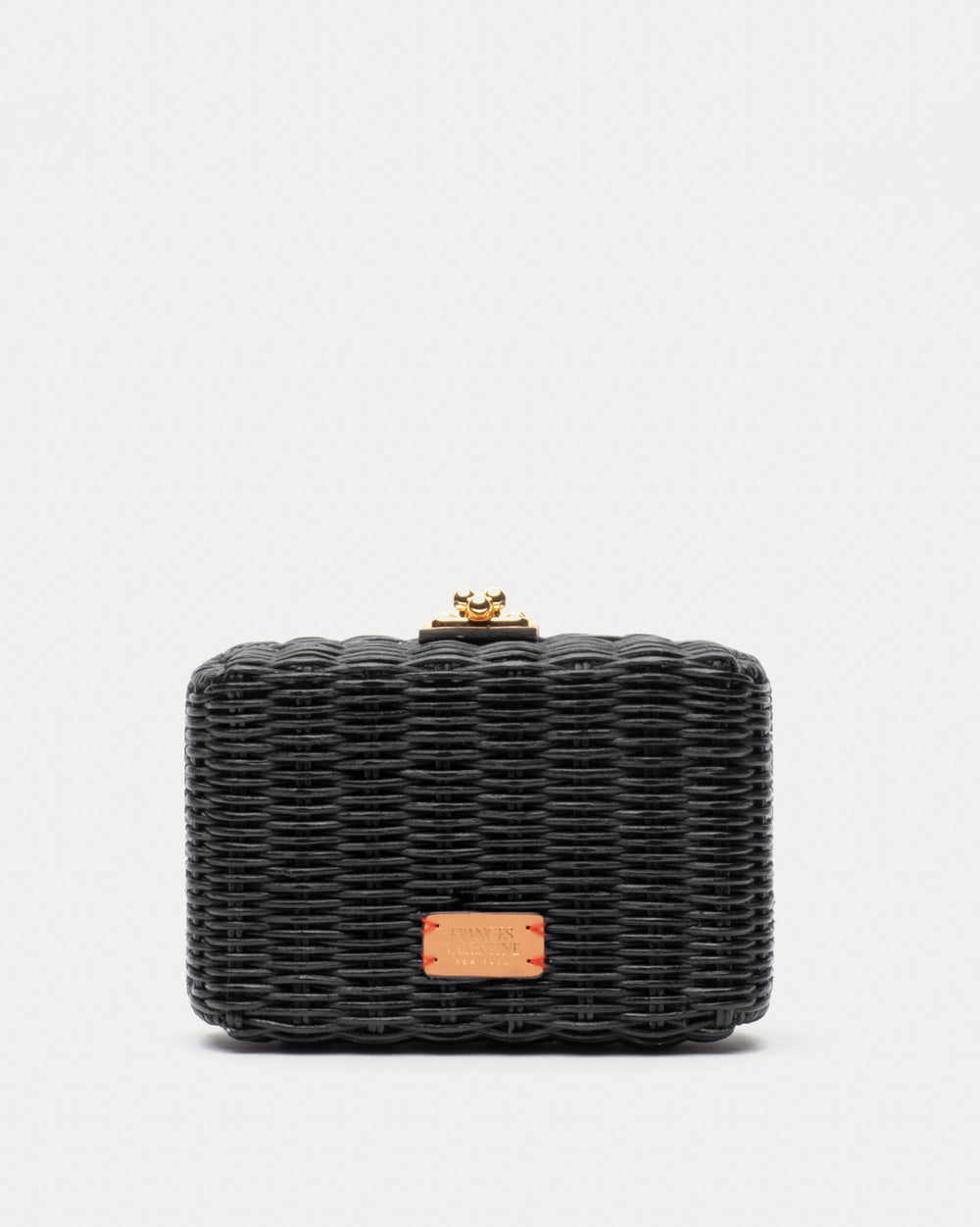 Paige Wicker Clutch - Black - Frances Valentine