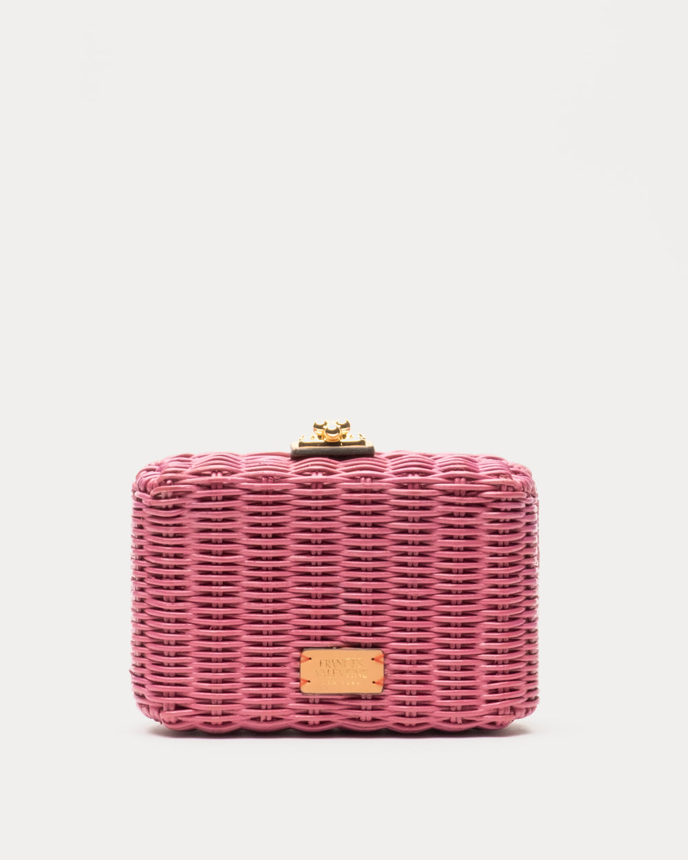 Paige Wicker Clutch - Pink - Frances Valentine