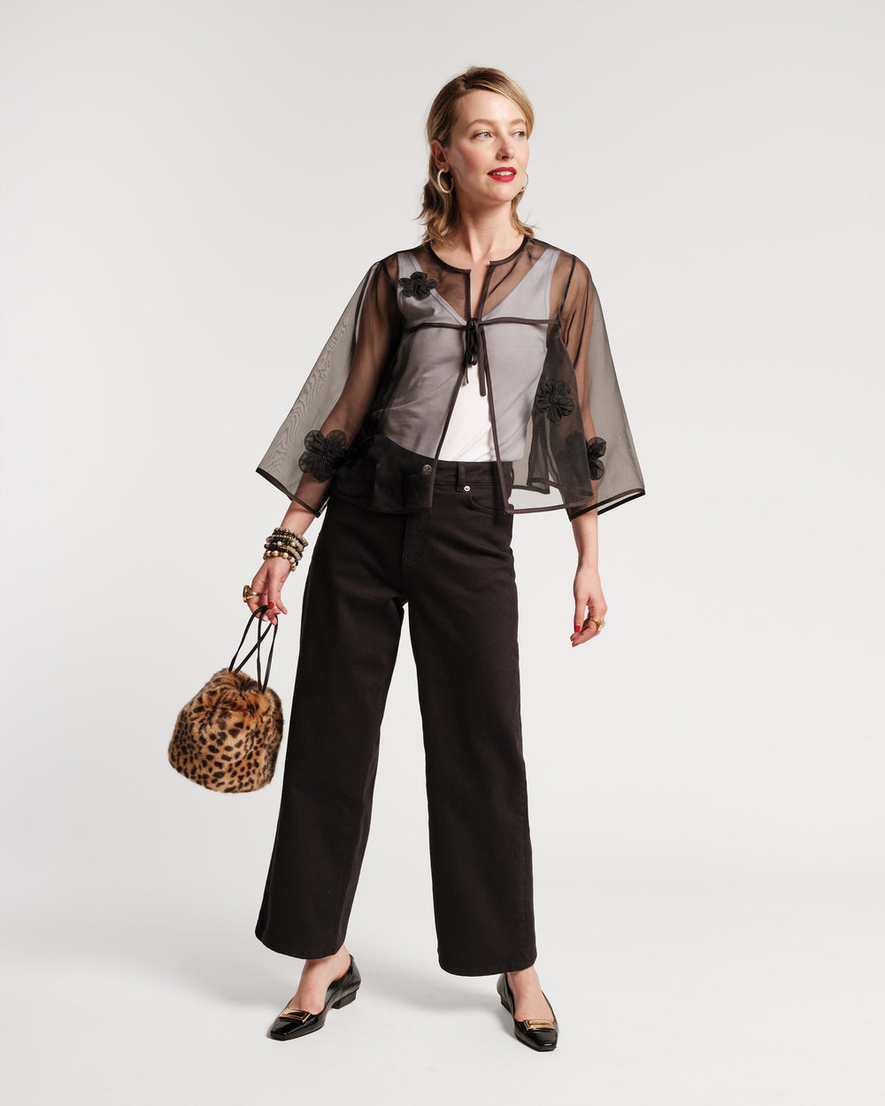 Ace Jean Stretch Denim - Black - Frances Valentine
