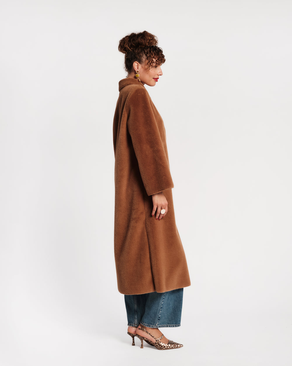 Paulette Faux Fur Coat - Camel Coats & Jackets Frances Valentine