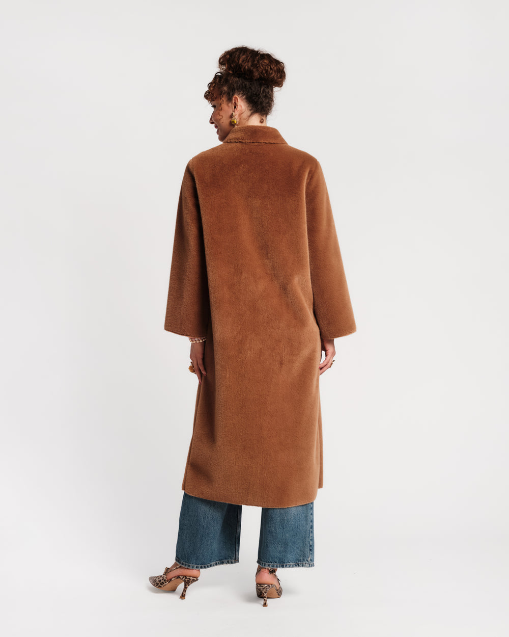 Paulette Faux Fur Coat - Camel Coats & Jackets Frances Valentine