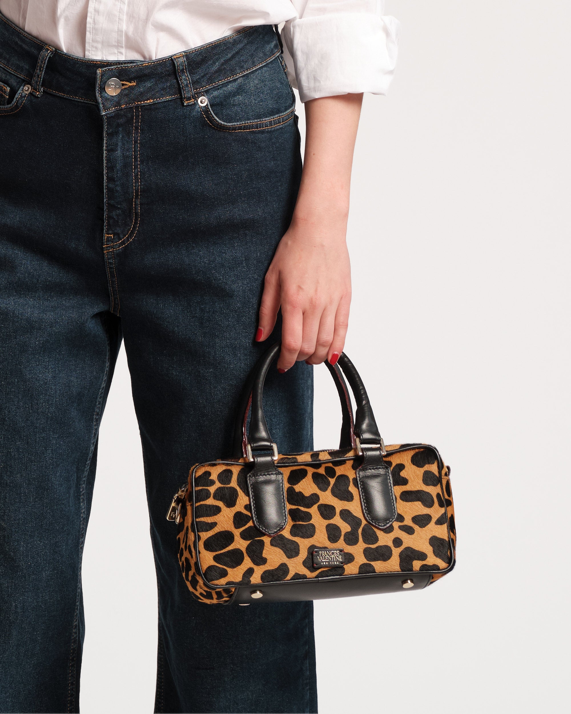 Paulie Box Bag Leopard Printed Haircalf