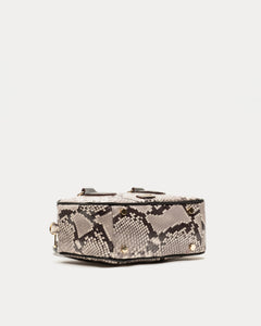 Paulie Snake Print Box Bag - Frances Valentine