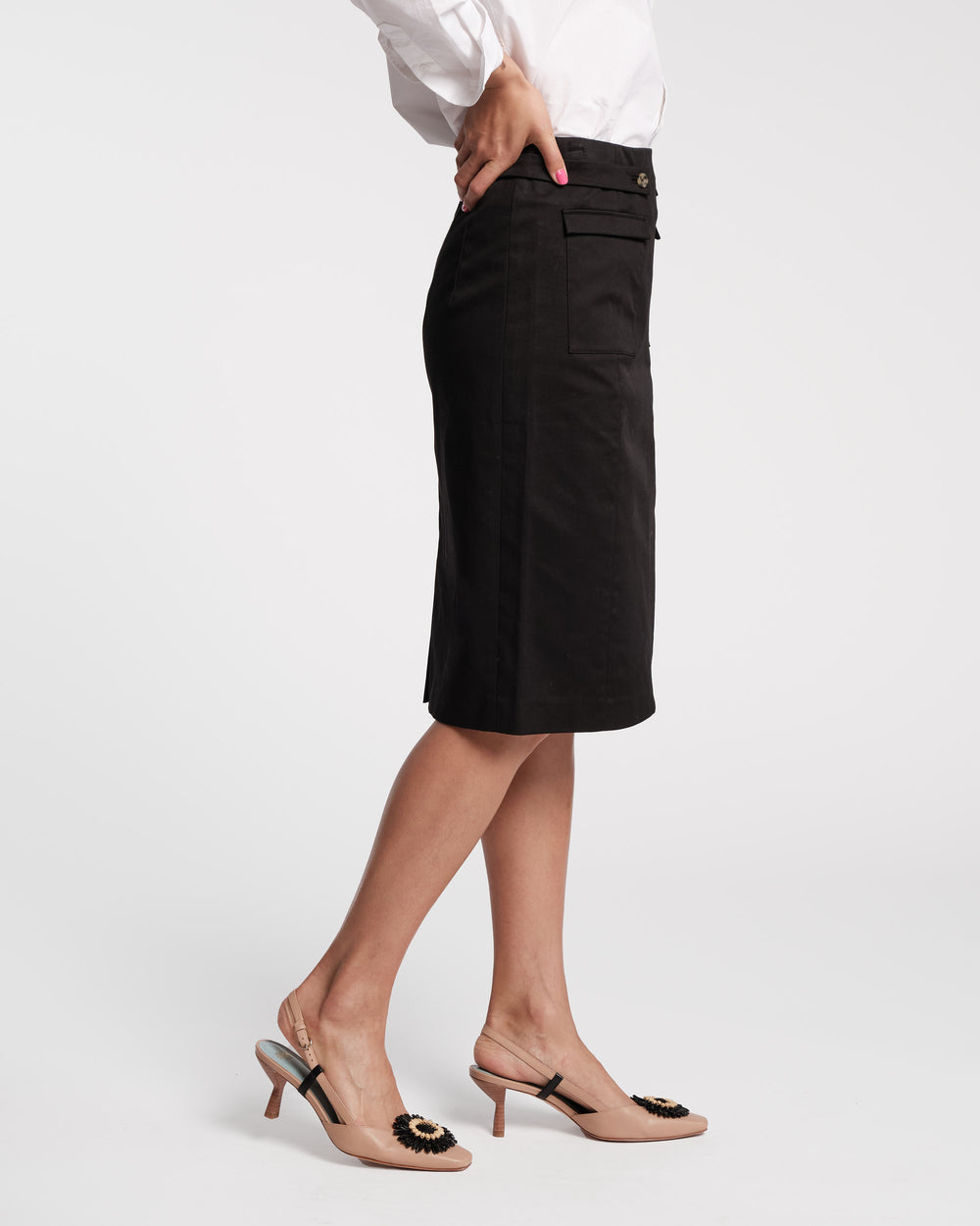 Pencil Skirt - Black - Frances Valentine