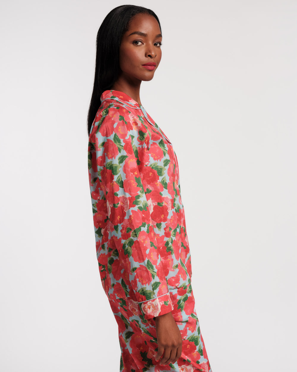 Teddy Pajama Top - Peony - Frances Valentine