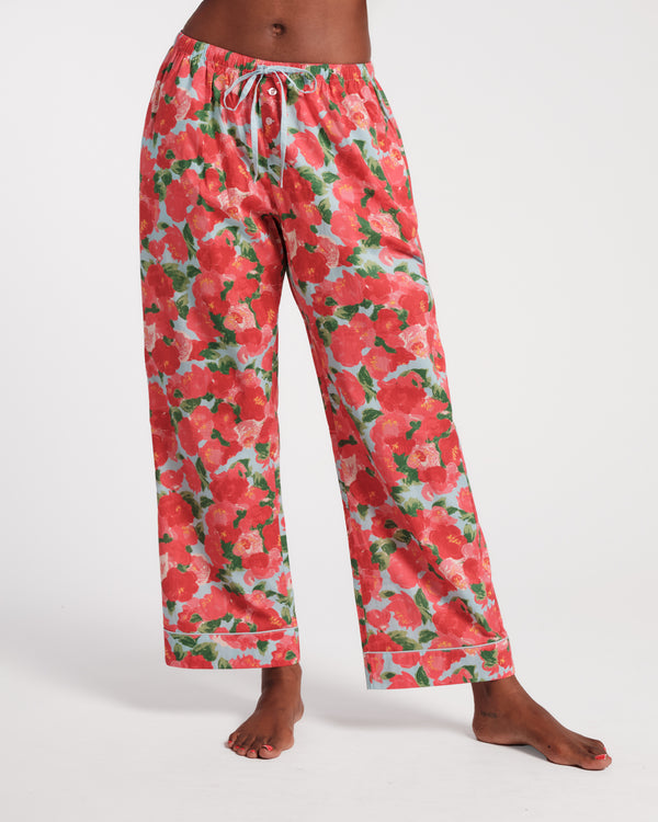 Teddy Pajama Pant - Peony - Frances Valentine