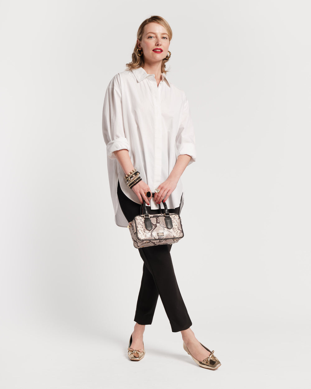 Lucy Japanese Cigarette Pant - Stretch Black - Frances Valentine