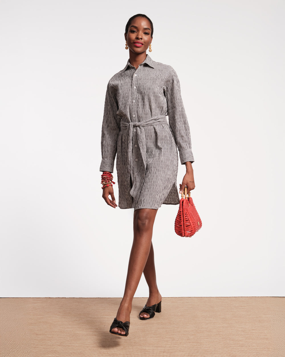 Perfect Shirtdress - Gray - Frances Valentine