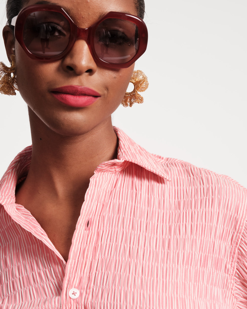 Perfect Shirtdress - Pink - Frances Valentine