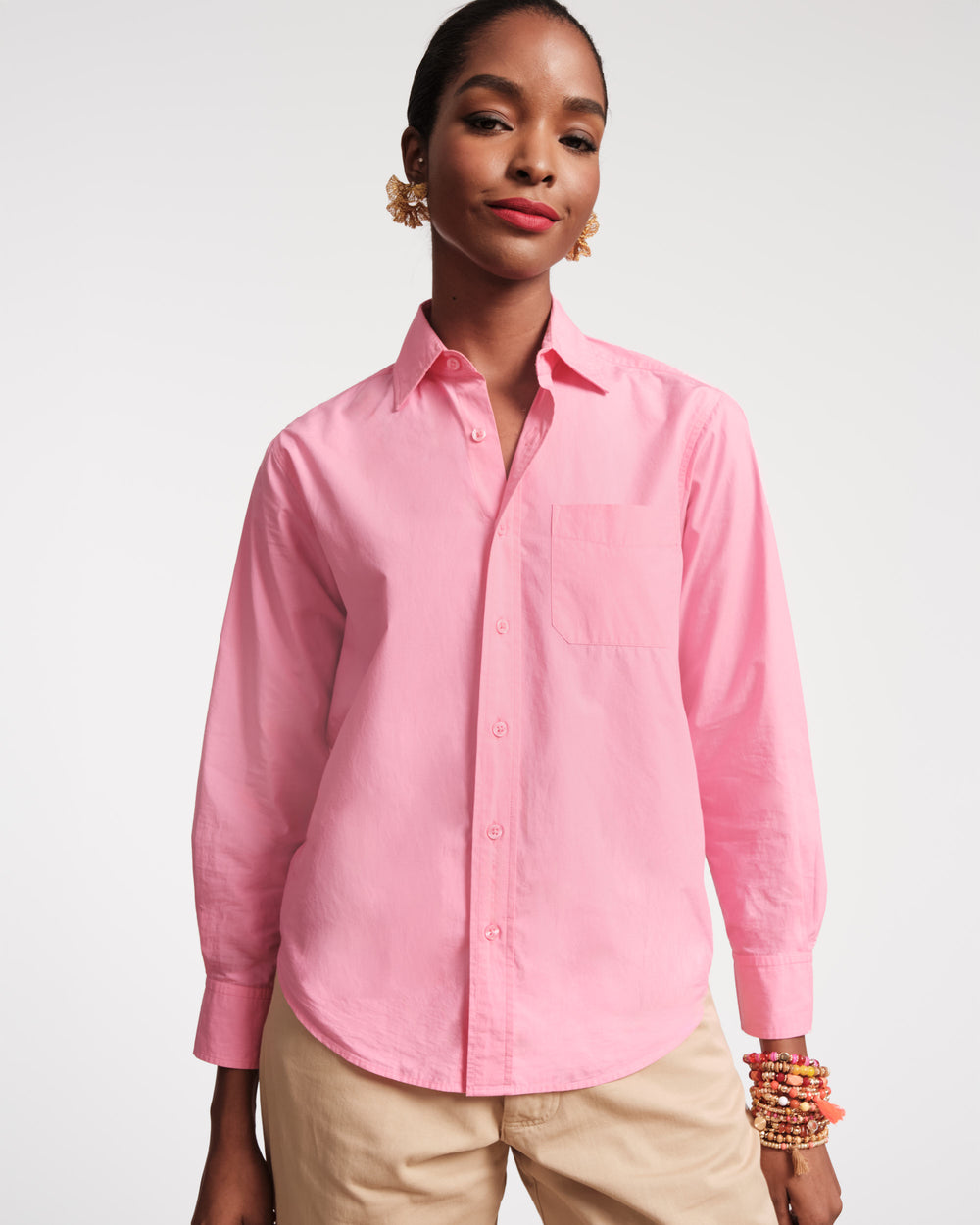 Perfect Button Down - Pink - Frances Valentine