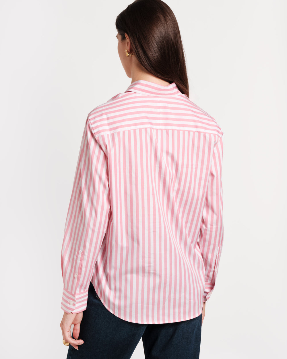 Perfect Button Down - Stripe Pink - Frances Valentine
