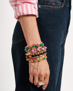 Palm Royale Beaded Stacked Bracelet - Frances Valentine