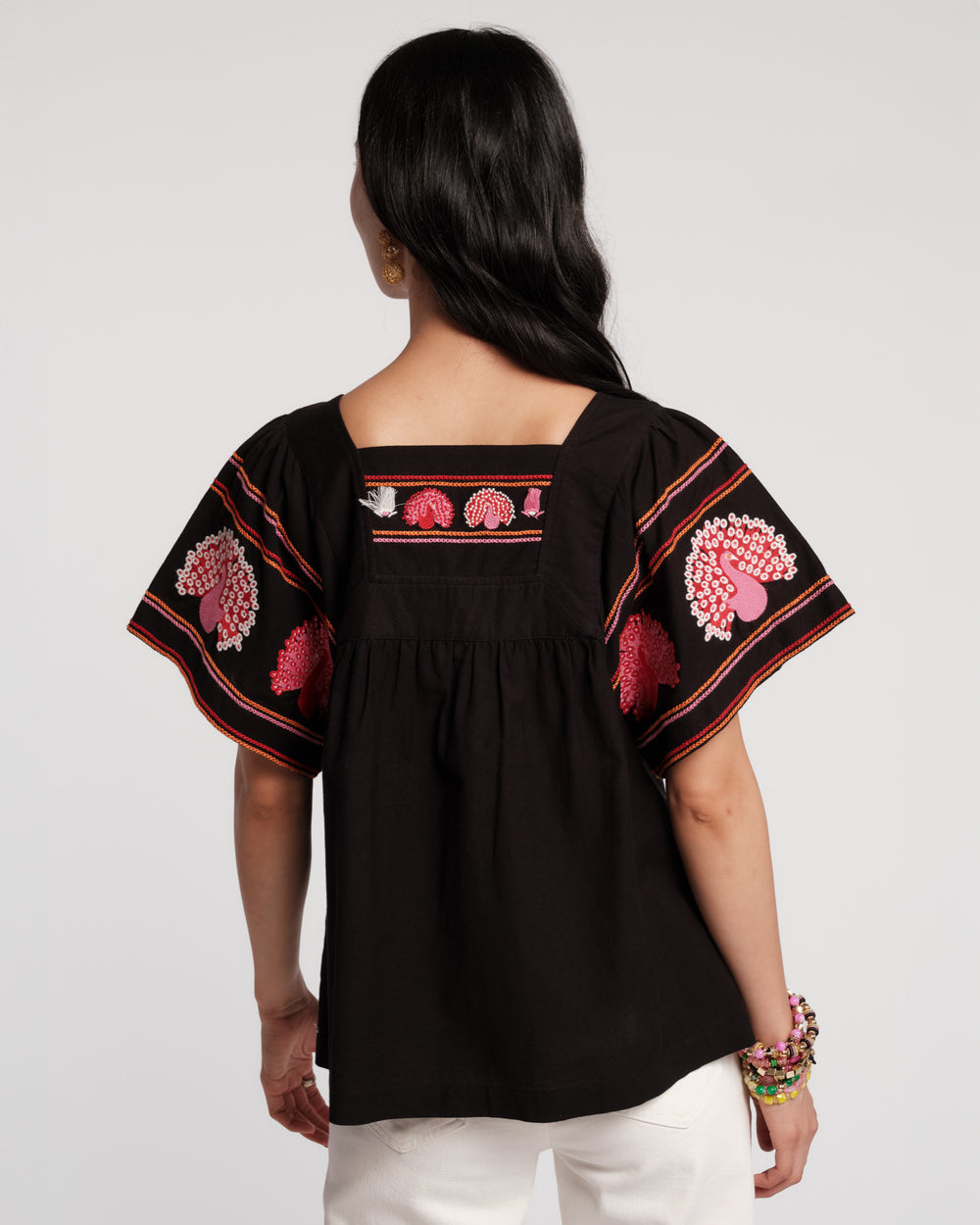 Picnic Top -  Peacock Black