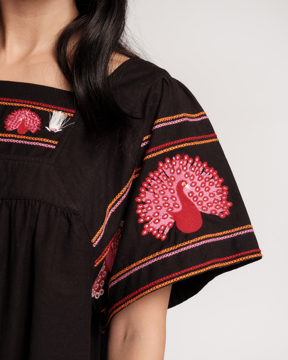 Picnic Top -  Peacock Black