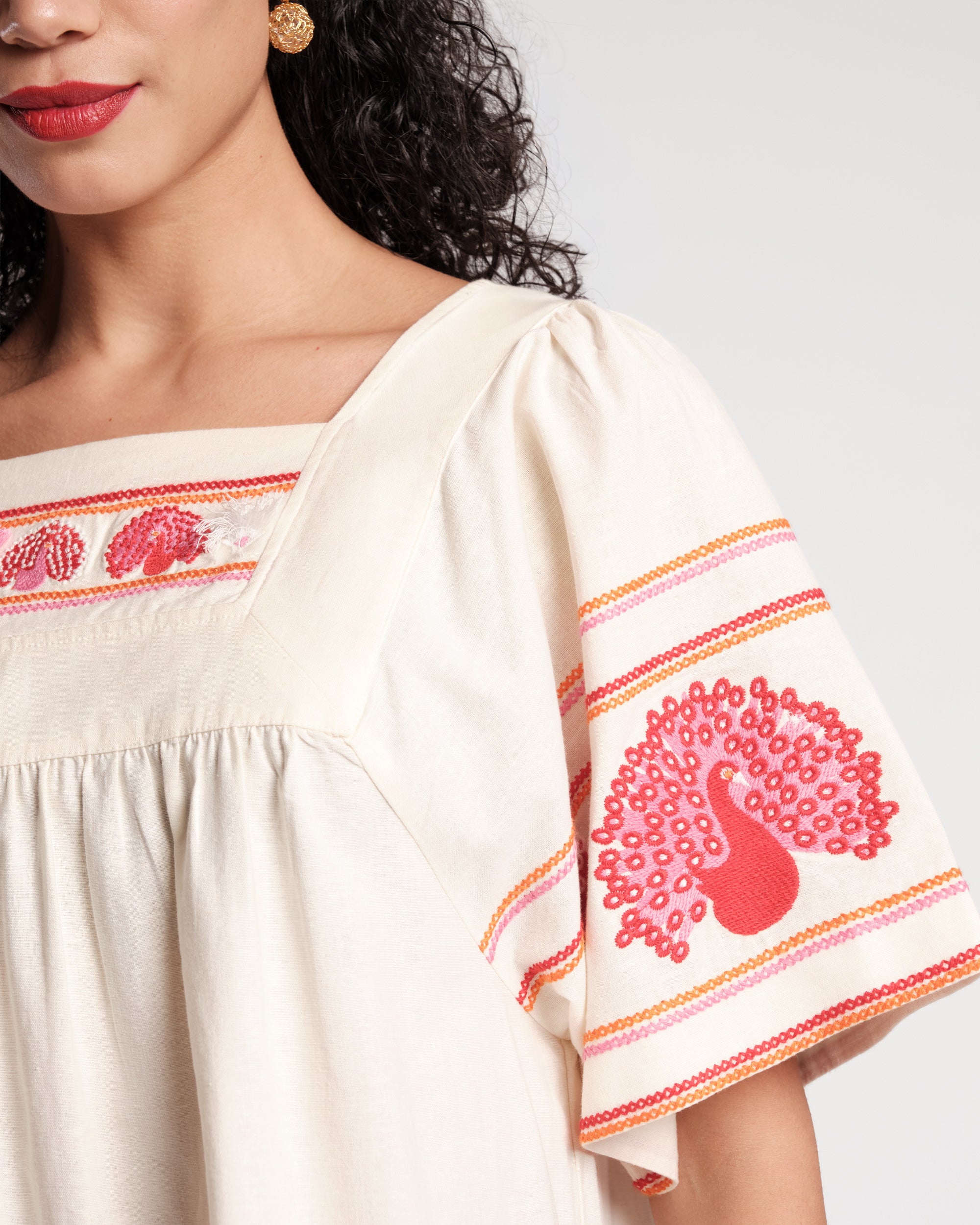Picnic Midi Dress - Peacock Oyster – Frances Valentine