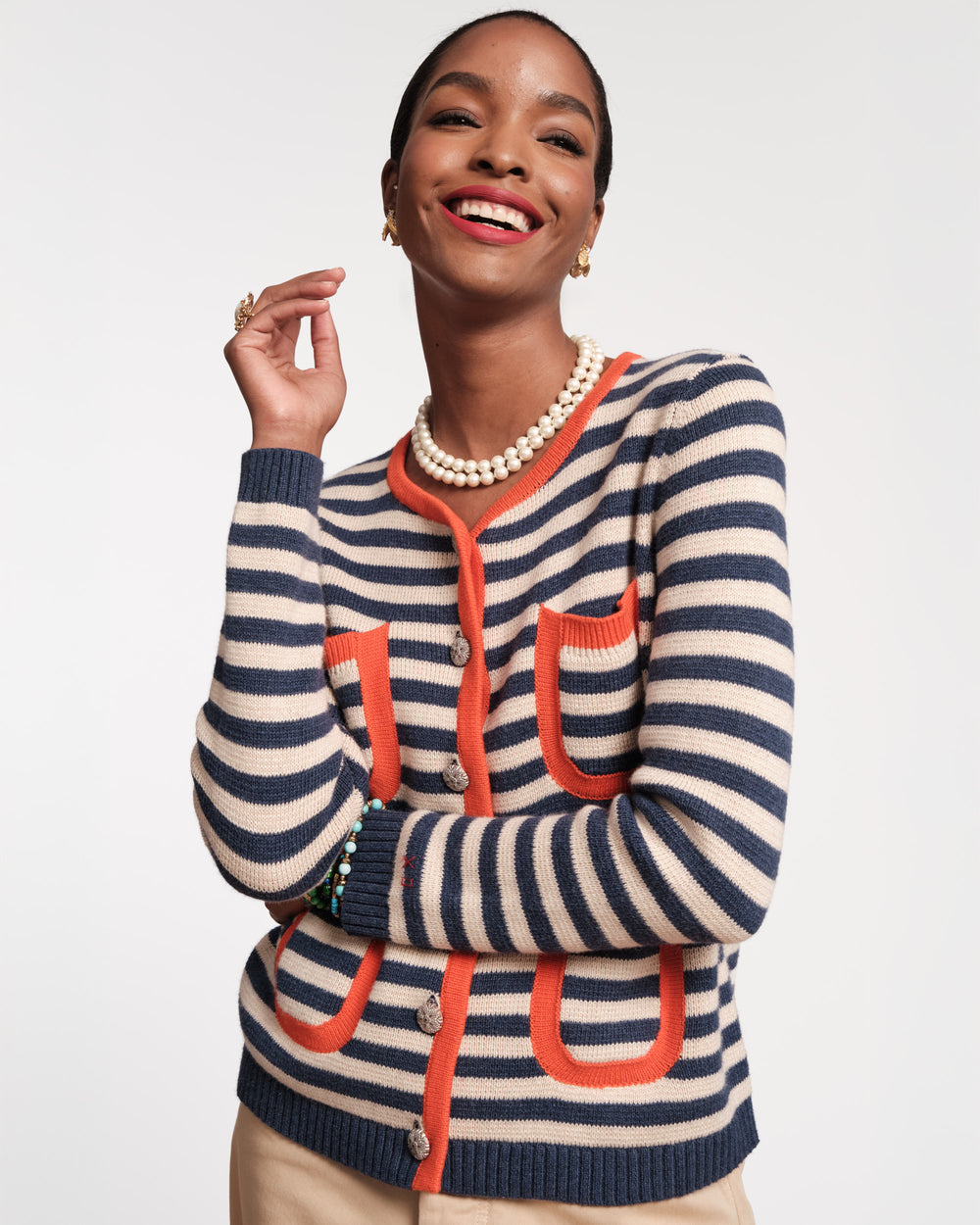 Pierre Stripe Sweater Sweater Frances Valentine