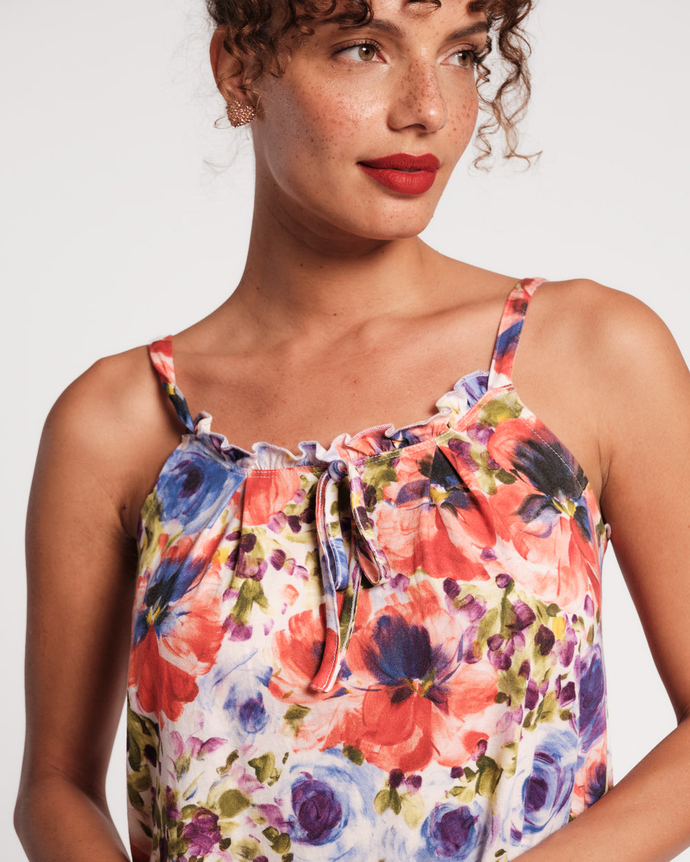 Pajama Mini Dress - Super Bloom Pajamas Frances Valentine