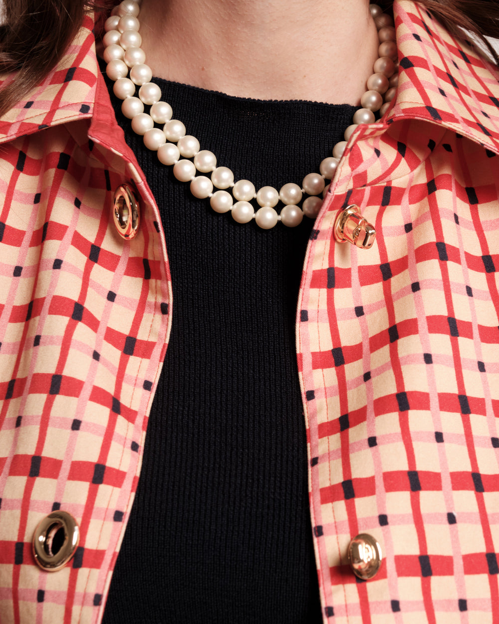 Short Spiffy Trench - Lollipop Lattice