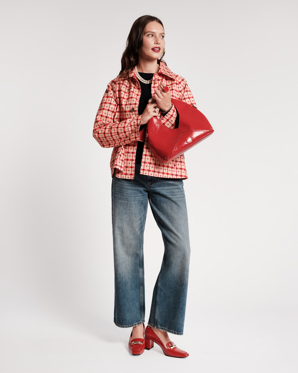 Short Spiffy Trench - Lollipop Lattice